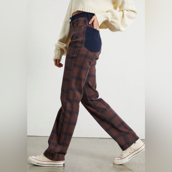 0305 - WEWOREWHAT Color Block Icon Jeans size 26 - Picture 4 of 8